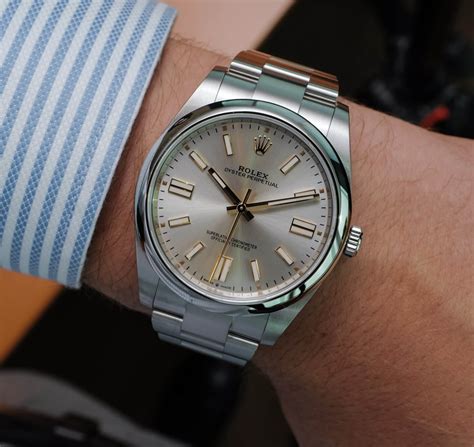 rolex silver blue|rolex oyster perpetual 41 price.